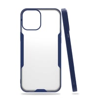iPhone 12 Pro Max Kılıf Parfe Kenarları Pastel Renk Silikon Kılıf (Lacivert)