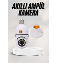 Akıllı Kamera Wifi Kamera Duylu Ampul Görünümlü 360 Derece Dönebilen Ev Kamerası