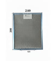 Franke İle Uyumlu Davlumbaz 24X30 CM Arka Aralık 12,5 CM Aspiratör Filtresi