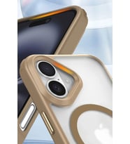 Newface Apple iPhone 16 Kılıf Enka Magsafe Silikon Kılıf - Şeffaf