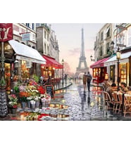 Paris Sayılarla Boyama Seti 60x75 cm (Tuvale Gerili)