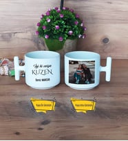 Kuzene Hediye Kupa Bardak T Fotoğraflı Kuzene Doğum Günü Hediyesi