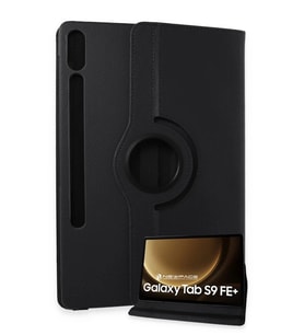 Newface Samsung Galaxy X610 Tab S9 FE Plus 12.4 Kılıf 360 Tablet Deri Kılıf - Siyah