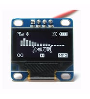 0.96 Inch Beyaz Oled Lcd Modül 128x64 Pixel IIC I2C Seri 0.96” Ekran Gösterge SSD1306 3.3V 5V Matrix