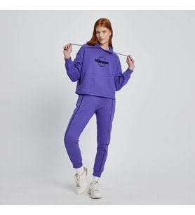 Ellesse Kadın Sweatshirt Kapüşonlu Mor
