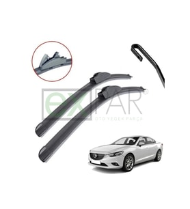 MAZDA 6 ÖN CAM SİLECEK SÜPÜRGESİ TAKIMI 2013 - 2015 MODEL ÖN SİLECEK SAĞ SOL