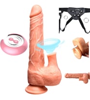 Polly Hareketli&Emişli Ve Darbeli 7 Farklı Titreşimli Kumandalı Ultra Yumuşak Kemerli Penis