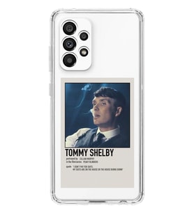 Samsung Galaxy A53 Uyumlu Tommy Shelby Peaky Blinders Desenli Şeffaf Telefon Kılıfı