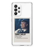 Samsung Galaxy A53 Uyumlu Tommy Shelby Peaky Blinders Desenli Şeffaf Telefon Kılıfı