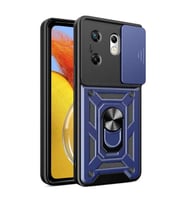 Coverzone Infinix Zero 30 4G ?le Uyumlu PhoenixShield Kamera Korumal? Kapak Tam Koruma Manyetik Vega Kapak Lacivert