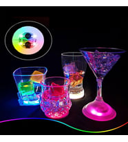 Işıklı Yapışkanlı Bardak Altı Aparatı Ledli 3 Fonksiyonlu 6 cm Çap