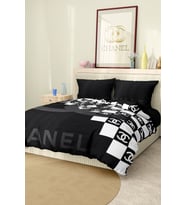 Marcalanya Çift Kişilik Nevresim Takımı Pamuklu Saten Kumaş 6 Parça 3D Dijital Baskı Duvet Cover Set Model.