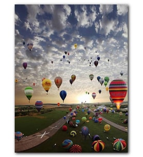 Cakatablo MDF (Ahşap) Tablo Sıcak Hava Balonu Festivali Görseli