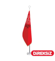Okul Telalı Makam Bayrağı - Simli