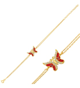 925 Ayar Gümüş Gold Mineli Bileklik