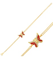 925 Ayar Gümüş Gold Mineli Bileklik