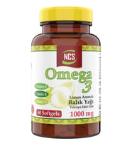 Ncs Omega 3 Balık Yağı 1000 Mg 60 Yumuşak Kapsül Doğal Limon Aromalı