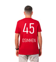 Galatasaray Orijinal 5 Yıldız Kırmızı Osimhen Forma T-Shirt