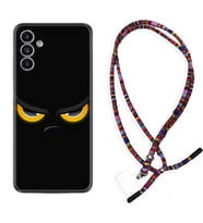 Samsung A23 A31 A32 A50 A51 A52 A53 A70 Kılıf Boyun Asklı Rasta Silikon Black Eyes 1644