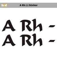 A Rh (-) Sticker