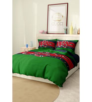 Marcalanya Çift Kişilik Nevresim Takımı Pamuklu Saten Kumaş 6 Parça 3D Dijital Baskı Duvet Cover Set Model.