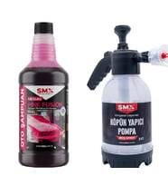SMX %90 cilalı Pink Fusion Oto Şampuanı 750 ml ve Köpük Pompası