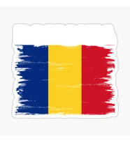 Romanya Bayrağı Ulusal Çıkartması Sticker Etiket 19CM
