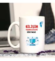 Bilişim Teknolojileri Öğretmenine Özel Öğretmenler Günü Hediyesi Kişiye Özel Kup