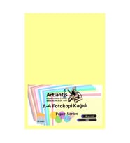 Sarı Renkli A-4 Fotokopi Kağıdı 25 li 1 Paket Artlantis Fotokopi Renkli A4 Kağıdı