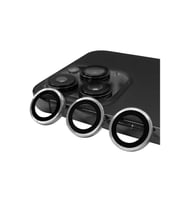iPhone 14 Pro CL-07 Kamera Temperli Cam Lens Koruyucu (Gümüş)