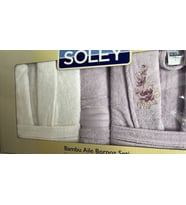 soley bamboo aile seti bornoz takımı