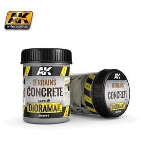 AK 8014 250 ml. Terrains Concrete, Akrilik, Diorama Serisi Zemin Dokusu
