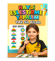 Haydi Eşleştirme Yapalım Cırt Cırtlı YAZ SİL Kitabı