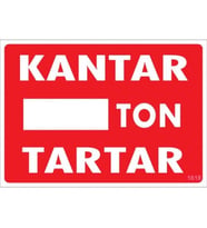 Pvc Levha quot;Kantar Ton Tartarquot; 25*35 cm