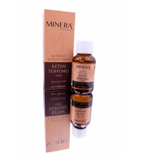 Minera Vital Keten Tohumu Yağı 50 ml Katkısız İçilebilir & Sürülebilir  %100 Natural 