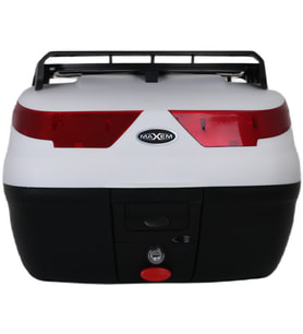 Motosiklet Arka Çantası Beyaz 40 Litre Topcase Motor Çanta Full SL-40