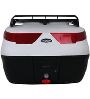 Motosiklet Arka Çantası Beyaz 40 Litre Topcase Motor Çanta Full SL-40