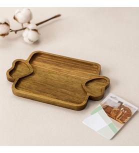 Northcity Akasya Ahşap Sunum Tepsisi 25x14x1.4 cm