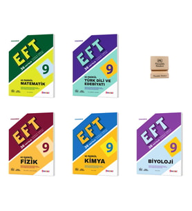 Fenomen 9. Sınıf Matematik Edebiyat Fizik Kimya ve Biyoloji 5li Etkinlik Temeli Testleri+Tel Standı
