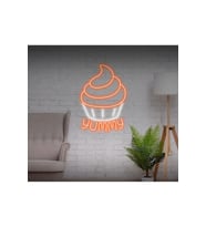 YUMMY Yazılı ve Şekilli Neon Tabela