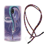 Xiaomi Redmi 8A 8 Pro 9C 9T 10C 11T Pro Kılıf Boyun Asklı Rasta Silikon Kız ve Ejderha 1742