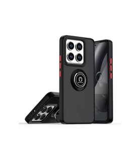 Newface Xiaomi Mi 15 Pro Kılıf Montreal Yüzüklü Silikon Kapak - Siyah