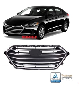 Hyundai Elantra 2016 Sonrası Ön Panjur Gri (86350-F2000)