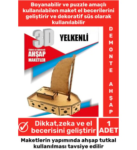 Özel 3D Görsel Zeka Geliştirici Boyanabilir Çocuk Yetişkin Puzzle Dekoratif Demonte Ahşap Oyun Maket