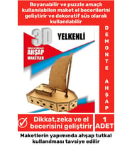 Özel 3D Görsel Zeka Geliştirici Boyanabilir Çocuk Yetişkin Puzzle Dekoratif Demonte Ahşap Oyun Maket