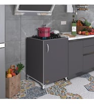 Kenzlife ocak dolabı benek gri 85*60*56 hazır mutfak ankastre gömme ocak için arkalıksız (Karışık)