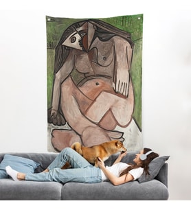 Pablo Picasso - Nu Accroupi Duvar Örtüsü-7363