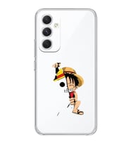 Samsung Galaxy S24 PLUS Uyumlu One Piece Luffy Tasarımlı Şeffaf Telefon Kılıfı