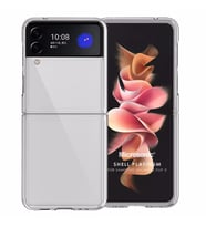 Microsonic Samsung Galaxy Z Flip 3 Kılıf Shell Platinum Şeffaf
