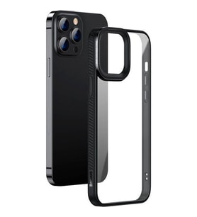 Baseus Crystal iPhone 13 Pro 6.1 Kılıf Jel Çerçeve Zırhlı Silikon Kılıf ARJT000101 (Altın / Dore)